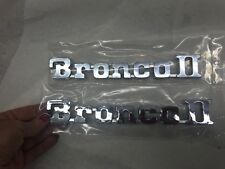 FITS Bronco II Emblems Pair Chromed Plastic picture