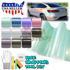 Laser Flip Gloss Metallic Glossy Rainbow Holographic Vinyl Wrap Air Release picture