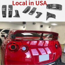 For Nissan GTR Forged Carbon Look R35 Rear Spoiler Raise Lifter Block Stents picture