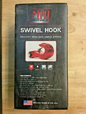 Monster Hooks Inc MH-SW1R Swivel Hook, Candy Red, Rated at 10,000lbs 3:1 safety picture