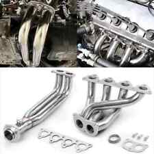 FLASHARK FOR 88-00 HONDA CIVIC CRX DEL SOL D- SERIES l4 STAINLESS HEADER EXHAUST picture