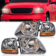 Headlights w/Corner lights LH+RH Fit For 1997 1998-2004 Ford F150 Expedition 4pc picture