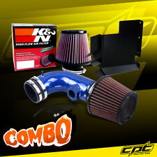 For 08-13 BMW 128i E82/E88 3.0L 6cyl Blue Cold Air Intake + K&N Air Filter picture