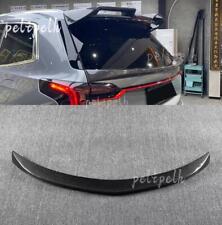 For Cadillac XT6 2020-2023 Real Carbon Fiber Rear Tail Trunk Spoiler Wing Lip 1P picture