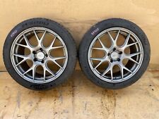 PAIR Wheel 19x8.5 VF-M Street 6061 Forged Offset 35 w/ Tire 245/45ZR19 PCD 5-120 picture