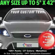 Custom Windshield Lettering 5 x 42 Vinyl Decal Sticker Business Banner Car Truck picture