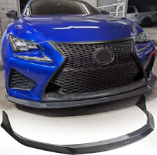 Fit For Lexus RC F Coupe 2015-2018 REAL CARBON Front Bumper Lip Spoiler BODYKIT picture
