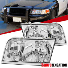 Fits 1998-2011 Ford Crown Victoria Headlights Assembly Headlamp Left+Right 98-11 picture