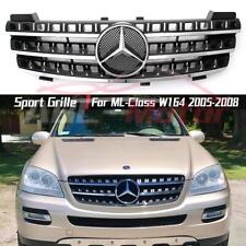 Chrome Sport Grille W/Emblem For Benz ML-Class W164 2005-2008 ML320 ML350 ML550 picture