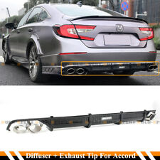 FOR 2018-2022 ACCORD SPORT TOURING AKASAKA QUAD TIP EXHAUST FINISHER + DIFFUSER picture