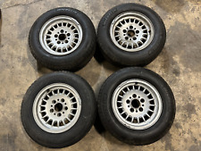 Factory 14'' Rear Wheel Rim Set Michelin Tires E28 528e 535I E24 BMW OEM #JRD picture