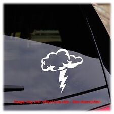 Storm Cloud Lightning Bolt Decal Sticker picture