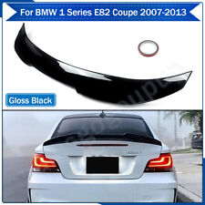 For 2007-13 BMW 1 Series E82 Coupe 128i 135i PSM Style Rear Spoiler Glossy Black picture