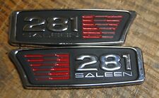 S281 EMBLEMS==PAIR  OF SALEEN S281 EMBLEMS==NEW---NEVER INSTALLED picture