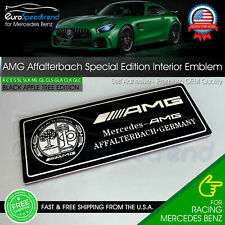 Affalterbach Black Chrome Aluminum Emblem AMG Special Edition Interior Badge picture