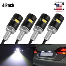4Pcss Universal Motorcycle Car SMD LED License Plate Light Screw Bolt Lamp Bulbs picture