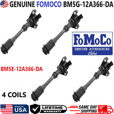 OEM GENUINE FOMOCO x4 Ignition Coils For 2013-2019 Ford 1.6L I4, BM5G-12A366-DA picture