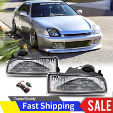 Fit 1997-2001 Honda Prelude Front Bumper Clear Fog Lights Driving Lamps W/Wiring picture