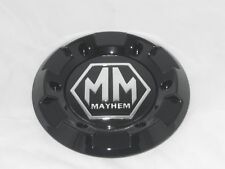MAYHEM GLOSS SHINY BLACK WHEEL RIM REPLACEMENT CENTER SECTION CAP ONLY C-231-2 picture