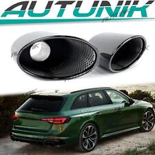 60mm Inlet Exhaust Tips Black Replace for Audi A3 A4 A5 A6 A7 Upgrade to RS4 RS5 picture