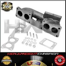 for Nissan KA24E 240SX S13 SOHC T3 Cast Iron Turbo Manifold Exhaust Header WG picture