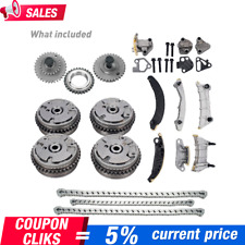 COMPLETE KIT TIMING CHAIN+ 4VVT CAM PHASER INT& EXH for 3.0 3.6L EQUINOX CTS ※ picture