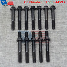 NEW 12X Exhaust Tube Bolts Studs Set For Dodge Ram 5.9 6.7 Cummins 03-19 3944655 picture