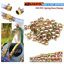 120X Hose Spring Clamps 5-22mm Fastener Fuel Water Line Pipe Air Tube Clips Kit picture