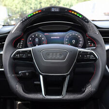 Real Carbon Fiber LED Steering Wheel For Audi 19-21 RS6 RS7 RS8 20+ S6 S7 SQ5 picture