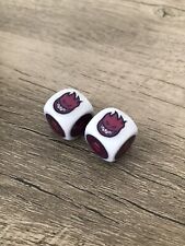 Dice for Spitfire Fans Red Wheel Valve Stem Cap Air  Car Truck Bike Motorcycle picture