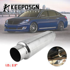 2.5'' Inch In/Outlet Muffler Resonator Exhaust 16'' Deep Tone for Hyundai Equus picture