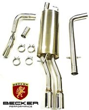 S/S Catback Exhaust Fits 99-05 VW Jetta MK4 1.8L By Becker-P picture