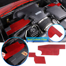 Red Real Carbon fiber AIR FILTER COVER engine cold air For Corvette C6 05-13 picture