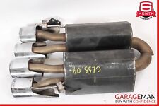 03-06 Mercedes W220 S55 CL55 AMG Sport Rear Exhaust Muffler Quad Tip Set of 2 Pc picture