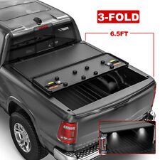 6.5FT Tri-Fold Hard Tonneau Cover Solid For 2015-2023 Ford F-150 F150 Long Bed picture