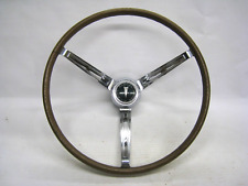 Original 1965 1966 Pontiac GTO Woodgrain Steering Wheel Horn Button OEM GM Part picture