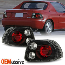 Fits 93-97 Del Sol Sport Coupe JDM Black Tail Brake Lights Lamp Pair Left+Right picture
