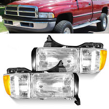 Headlights Head Lamp Pair Set of 2 for 94-02 Dodge Ram Pickup 1500 2500 3500 picture