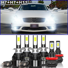 For Mercedes-Benz CLS550 2007 2008 2009-2011 6x LED Headlight+Fog Light Bulbs picture
