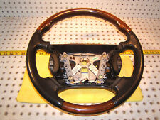Jaguar 1999-03 XJR V8 Leather WOOD Steering GENUINE Jaguar 1 Wheel,No bag Cover picture