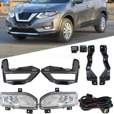 Driving Fog Lights Lamps w/Switch Bezel Sets For 2017-2020 Nissan Rogue S SV SL picture