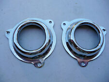 pair 1955 Thunderbird early rear bumper guard exhaust inserts used  FoMoCo 55 picture