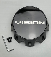 Vision Satin Black Wheel Center Cap W/Screws C408SB-2RV picture