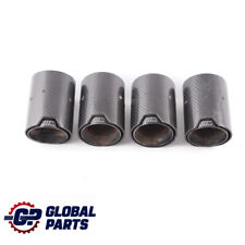 Exhaust Tips BMW F10 M5 F12 F13 M6 M Performance Muffler Pipe Black Carbon Set picture