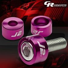J2 FOR ACCORD CG PRELUDE BB ALUMINUM HEADER MANIFOLD CUP WASHER+BOLT KIT PURPLE picture