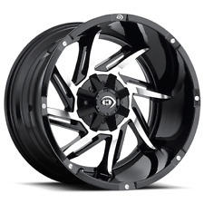 1 New 20x12 Vision 422 Prowler Gloss Black Machined Face 8x170 ET-51 Wheel Rim picture