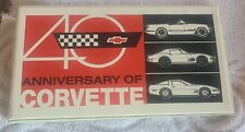 1993 chevrolet Corvette 40th anniversary 23k Yellow Gold Stamp First Day Issue picture