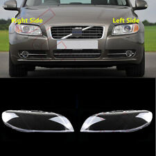 A Pair Front Headlight Clear Lens Shell + Sealant Glue For Volvo S80 2007-2016 picture