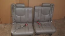 00 01 02 03 04 05 06 TAHOE YUKON GRAY LEATHER 3RD ROW SPLIT SEATS SEAT SET ( 2 ) picture
