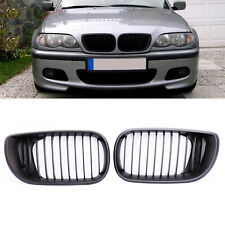 Front Matte Black Kidney Grill Grille For BMW E46 325i 330i 328 3 Series 02-05 picture